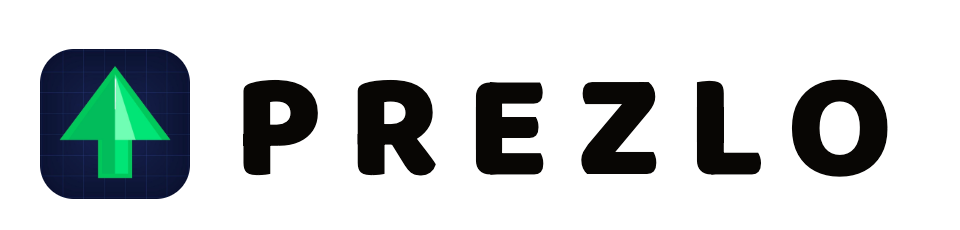 PREZLO logo, dark version